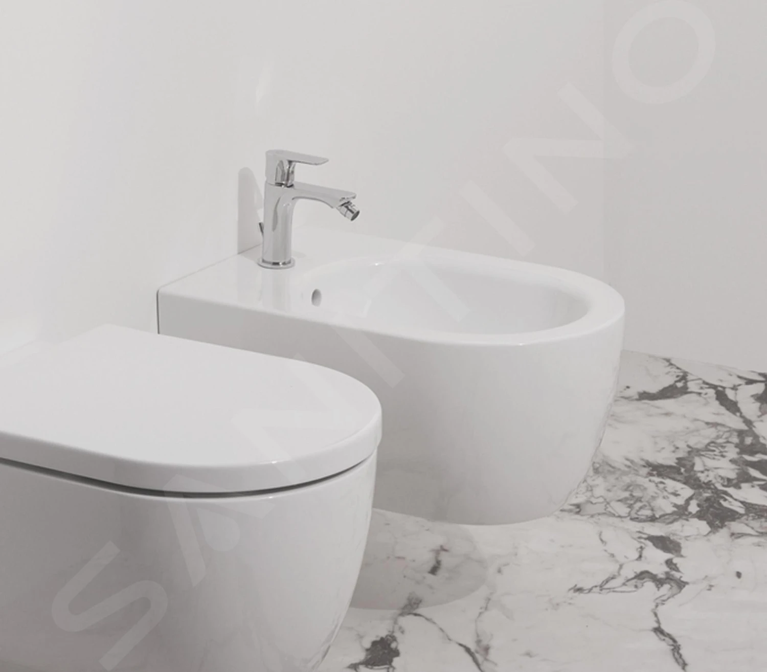 Ideal Standard Blend - Hangend Bidet, 355x540 Mm, Met Overloop, Met Kraangat, Wit T375001 4 Ideal Standard Blend - Hangend Bidet, 355x540 Mm, Met Overloop, Met Kraangat, Wit T375001 - Afbeelding 4