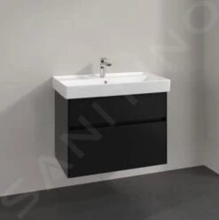 Villeroy & Boch Collaro - Wastafelkast, 754x546x444 Mm, 2 Laden, Mat Zwart C01000PD -Duravit || Geberit || Grohe Verkoopwinkel 47188b021eb473383f5db9c9