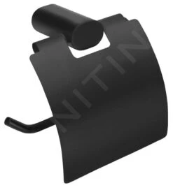 Sapho Flori - Toiletrolhouder Met Afdekking, Mat Zwart RF007/15