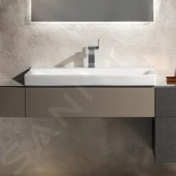 Geberit Xeno 2 - Wastafelonderkast 600 Mm, Interne Lade Met LED Verlichting, Grijs/beige 500.505.00.1 -Duravit || Geberit || Grohe Verkoopwinkel 4843eba1bbd28b0e80479617