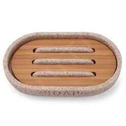 Nimco Kora - Zeepschaal, Zandbeige/bamboe KO 24059-86 -Duravit || Geberit || Grohe Verkoopwinkel 495318a17e3278a4041c2b2a