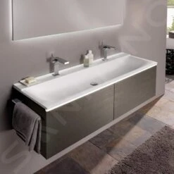 Geberit Xeno 2 - Wastafelonderkast Varicor 1400 Mm Met LED Verlichting En 2 Laden, Grijs 500.348.43.1 -Duravit || Geberit || Grohe Verkoopwinkel 497d01f5883c7987fb4822fe