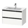 Duravit Ketho.2 - Wastafelkast 550x810x480 Mm, 2 Laden, Mat Wit K25263018180000