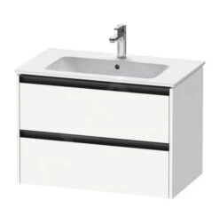Duravit Ketho.2 - Wastafelkast 550x810x480 Mm, 2 Laden, Mat Wit K25263018180000