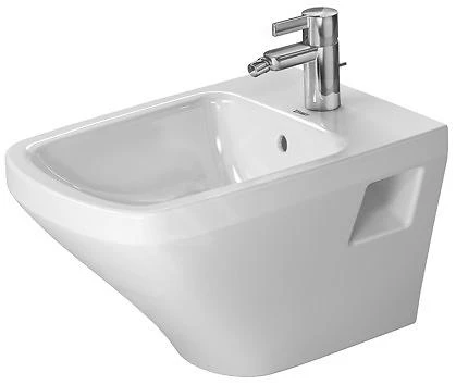 Duravit DuraStyle - Wandbidet Met Overloop, Met WonderGliss, Wit 22821500001 1 Duravit DuraStyle - Wandbidet Met Overloop, Met WonderGliss, Wit 22821500001