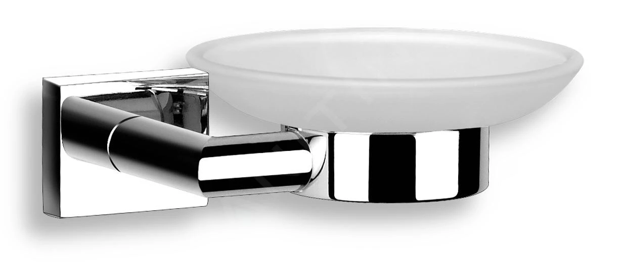 Novaservis Titania Elis - Zeephouder Met Houder, Melkglas/chroom 66436,0 1 Novaservis Titania Elis - Zeephouder Met Houder, Melkglas/chroom 66436,0