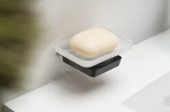 Sapho Zen - Zeepschaal Met Houder, Melkglas/zwart 166459 -Duravit || Geberit || Grohe Verkoopwinkel 4b2d8c7ff2cec59dda9923de