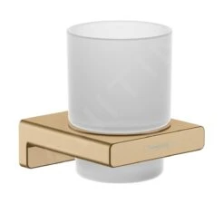 Hansgrohe AddStoris - Tandenborstelhouder, Mat Glas/geborsteld Brons 41749140