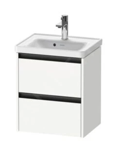 Duravit Ketho.2 - Wastafelkast 549x484x375 Mm, 2 Laden, Mat Wit K25280018180000