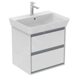 Ideal Standard Connect Air - Wastafelonderkast 530x409x517 Mm, Glanzend Wit/mat Lichtgrijs Lak E1606KN -Duravit || Geberit || Grohe Verkoopwinkel 4e8d27b44086370d3044fd27