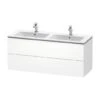 Duravit L-Cube - Wastafelonderkast 550x1290x481 Mm, 2 Laden, Wit Mat LC625801818