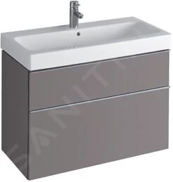 Geberit ICon - Wastafelonderkast, 890x620x477 Mm, Platina Hoogglans 840392000 -Duravit || Geberit || Grohe Verkoopwinkel 4ffdc460371432280b86447c