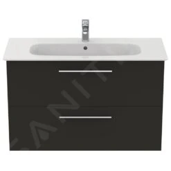 Ideal Standard I.Life A - Wastafelonderkast, 1000x440x630 Mm, 2 Laden, Mat Carbon Grijs T5257NV -Duravit || Geberit || Grohe Verkoopwinkel 51c8cdfb8cc39ef146eb9312