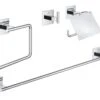 Grohe QuickFix Start Cube - Badkameraccessoires Set 4 In 1, Chroom 41115000