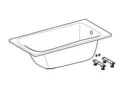 Geberit Selnova - Bad 1600x700x428 Mm, Wit 554.282.01.1 -Duravit || Geberit || Grohe Verkoopwinkel 54fb6d7d721b9386d5c50299 6