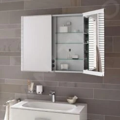 Keuco Royal Match - Spiegelkast Met LED-verlichting, Inbouw, 650x700x149 Mm, Zilver Geanodiseerd 12811171311 -Duravit || Geberit || Grohe Verkoopwinkel 567714d8181f01f906377373 1