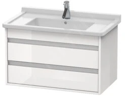 Duravit Ketho - Wastafelonderkast 480x800x455 Mm, 2 Laden, Glanzend Wit KT664402222