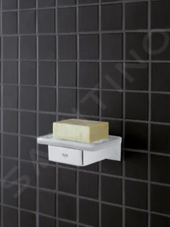 Grohe Selection Cube - Glas/zeephouder, Chroom 40865000 -Duravit || Geberit || Grohe Verkoopwinkel 57af31def7eaf54629cb9d59