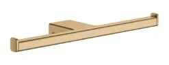 Hansgrohe AddStoris - Dubbele Toiletrolhouder, Geborsteld Brons 41748140