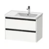 Duravit Ketho.2 - Wastafelkast 549x784x455 Mm, 2 Laden, Mat Wit K25286018180000