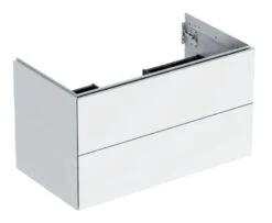Geberit ONE - Wastafelonderkast 89x50x47 Cm, 2 Laden, Glanzend Wit 505.263.00.1