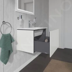 Duravit L-Cube - Wastafelonderkast Compact, 400x620x391 Mm, 1 La, Glanzend Wit LC615602222 -Duravit || Geberit || Grohe Verkoopwinkel 59ddd784b13698c02c4efae9