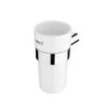 Nimco Bormo - Tanderborstelhouder, Wit Keramiek/chroom BR 11058KN-26