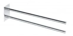 Sapho X-Round - Dubbele Handdoekhouder SMART, Lengte 365 Mm, Chroom XJ401