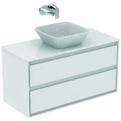 Ideal Standard Connect Air - Wastafelonderkast 1000x440x517 Mm, Glanzend Wit/mat Wit E0821B2 -Duravit || Geberit || Grohe Verkoopwinkel 5c1fa6f7e7a28d4ac14ebb8d