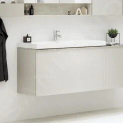 Geberit Acanto - Wastafelonderkast 900 Mm, Zand Grijs 500.612.JL.2 -Duravit || Geberit || Grohe Verkoopwinkel 5d0a3ed1535846dce221bb45