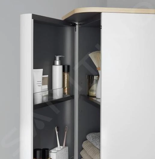 Duravit Happy D.2 Plus - Hoge Kast 1336x400x360 Mm, Scharnieren Links, Wit Hoogglans HP1261L2222 3 Duravit Happy D.2 Plus - Hoge Kast 1336x400x360 Mm, Scharnieren Links, Wit Hoogglans HP1261L2222 - Afbeelding 3