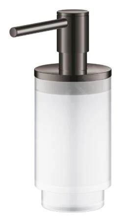 Grohe Selection - Zeepdispenser, Glas/Hard Graphite 41028A00 -Duravit || Geberit || Grohe Verkoopwinkel 5d3e1cb3936a381834efb7f9