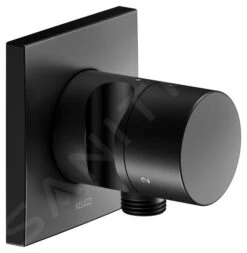 Keuco IXMO - 3-weg Stop- En Omstelkraan Met Slangaansluiting En Handdouchehouder Inbouw, Mat Zwart 59548370202