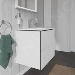 Duravit L-Cube - Wastafelonderkast 550x620x481 Mm, 2 Laden, Wit Mat LC624001818 -Duravit || Geberit || Grohe Verkoopwinkel 5d76f2f0df693a27af439e12