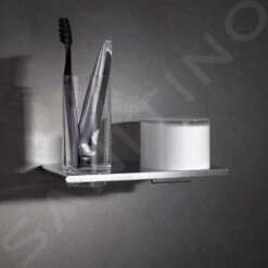 Keuco Edition 400 - Zeepdispenser En Beker Met Houder, Glas/chroom 11553019000 -Duravit || Geberit || Grohe Verkoopwinkel 606e6cc12b4c3741ece12bf9