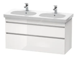 Duravit DuraStyle - Wastafelonderkast 610x1150x453 Mm, 2 Laden, Glanzend Wit DS648602222