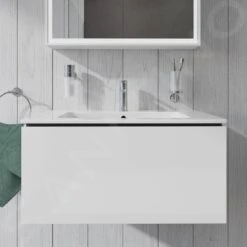 Duravit L-Cube - Wastafelonderkast 400x820x481 Mm, 1 La, Glanzend Wit LC614102222 -Duravit || Geberit || Grohe Verkoopwinkel 61cea8cf4aaf3f4d263bd7f0