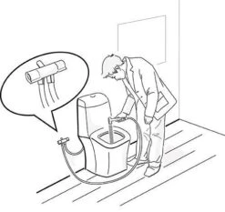 Sapho Bidet - Bidetdouche Met 2-weg Omstelkraan Voor Aansluiting Op WC Spoelreservoir, Chroom 1209-04 -Duravit || Geberit || Grohe Verkoopwinkel 6248751d7bb41ec1a1e1dc83