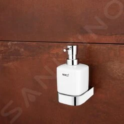Nimco Nikau - Keramische Zeepdispenser Met Houder, 250 Ml, Wit/chroom NK 30031K-26 -Duravit || Geberit || Grohe Verkoopwinkel 632b7f533179cfd54a5d24bc