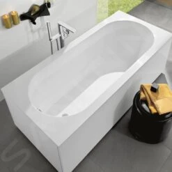 Villeroy & Boch Oberon - Bad Solo 1800x800x470 Mm, Quaryl, Wit UBQ180OBE2V-01 -Duravit || Geberit || Grohe Verkoopwinkel 63740103411074e6dd04b54f