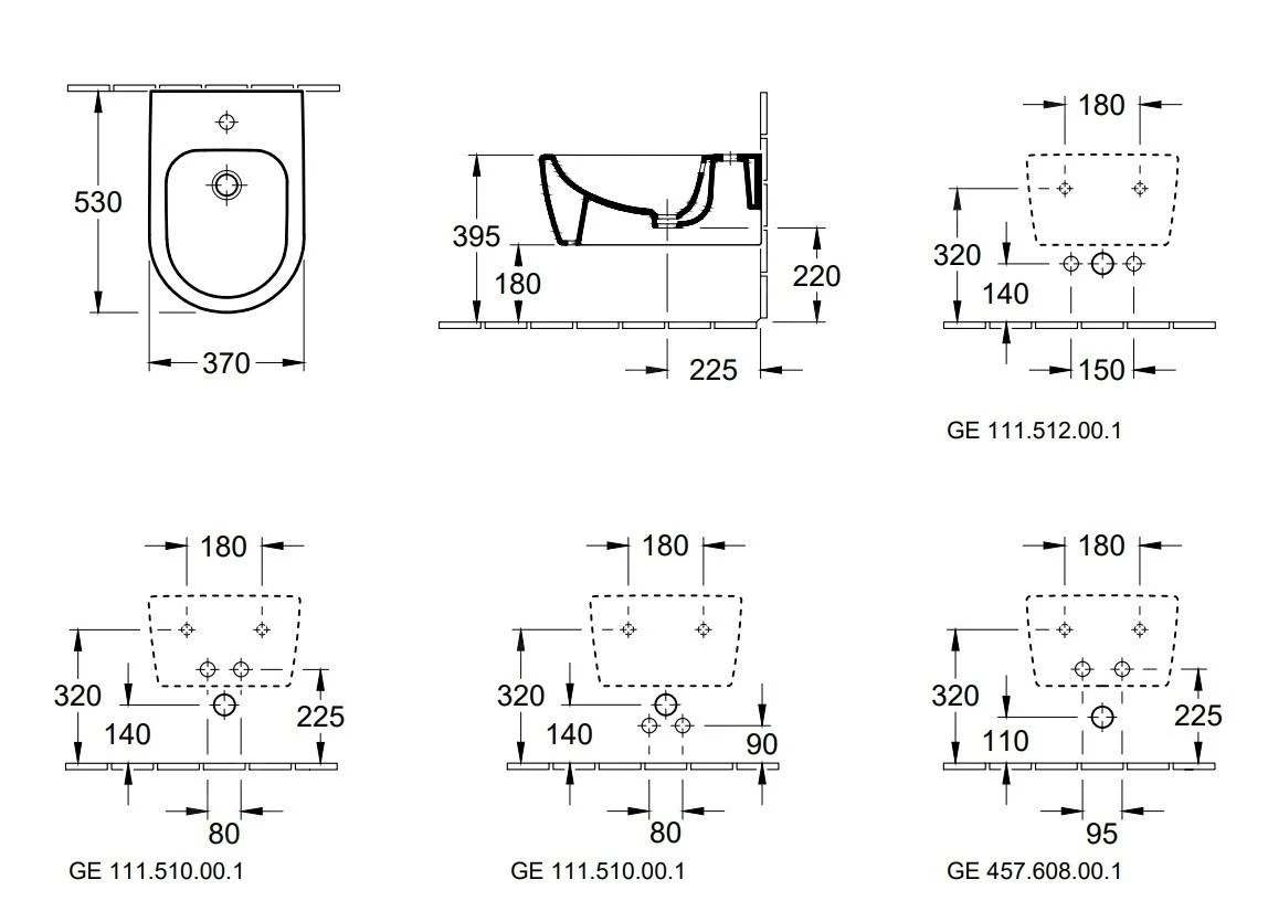 Villeroy & Boch Avento - Wandbidet 530x370 Mm, CeramicPlus, Stone White 540500RW 2 Villeroy & Boch Avento - Wandbidet 530x370 Mm, CeramicPlus, Stone White 540500RW - Afbeelding 2