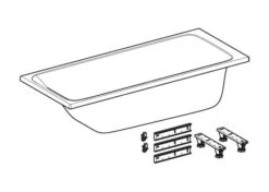 Geberit Tawa - Bad 1700x700x466 Mm, Wit 554.120.01.1 -Duravit || Geberit || Grohe Verkoopwinkel 647beb0d92fb5331e8287b56