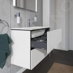 Duravit L-Cube - Wastafelonderkast 550x820x391 Mm, 2 Laden, Wit Mat LC625701818 -Duravit || Geberit || Grohe Verkoopwinkel 65319bd6a0286f200af5dabd