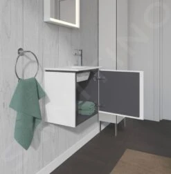 Duravit L-Cube - Wastafelonderkast 400x420x294 Mm, Scharnieren Links, Wit Mat LC6272L1818 -Duravit || Geberit || Grohe Verkoopwinkel 65c870cf3a5311aef6942add