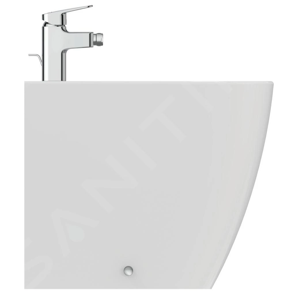 Ideal Standard I.Life S - Staand Bidet, 355x480 Mm, Met Overloop, Kraangat, Wit T459501 3 Ideal Standard I.Life S - Staand Bidet, 355x480 Mm, Met Overloop, Kraangat, Wit T459501 - Afbeelding 3