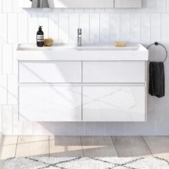 Villeroy & Boch Collaro - Wastafelonderkast, 1154x546x444 Mm, 4 Laden, Glossy White C01200DH -Duravit || Geberit || Grohe Verkoopwinkel 673dfbdd4a6a9a503827241e