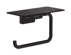 Hansgrohe AddStoris - Toiletrolhouder Met Planchet, Mat Zwart 41772670