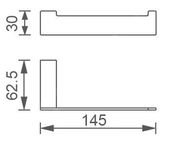 Novaservis Titania Kate - Toiletrolhouder, Chroom 66531,0 2 Novaservis Titania Kate - Toiletrolhouder, Chroom 66531,0 - Afbeelding 2