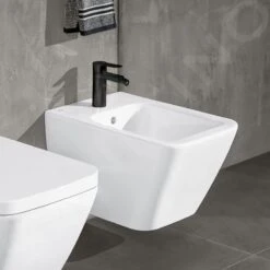 Villeroy & Boch Finion - Wandbidet Met Overloop, 375x560 Mm, Met Ceramicplus, Alpine Wit 446500R1 -Duravit || Geberit || Grohe Verkoopwinkel 6d0dd265146e7df3cc745b93