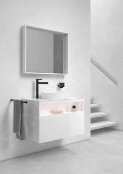 Keuco Stageline - Wastafelonderkast, 650x550x490 Mm, Met Uitsparing Voor Wastafel, Met Verlichting En USB, Wit 32853300100 -Duravit || Geberit || Grohe Verkoopwinkel 6d2c228115d8442cbb20456a 1